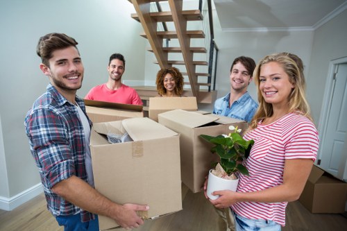 House removalists in Barnes loading furniture carefully into a moving truck