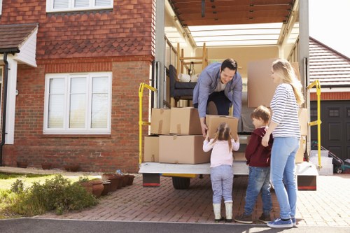 Barnes house movers organising boxes and furniture for a smooth relocation