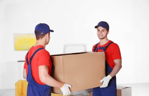 Removals crew planning a same day relocation in a Barnes street