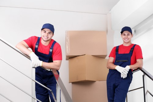 Packing and organising boxes for a Barnes home relocation