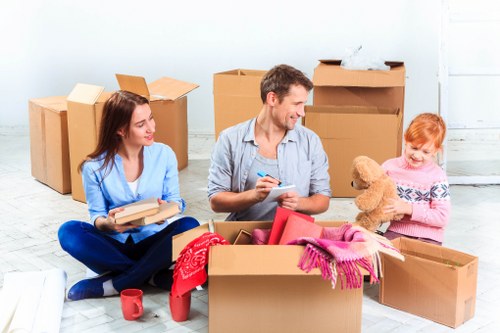Efficient same day removals service preparing items for transport in Barnes