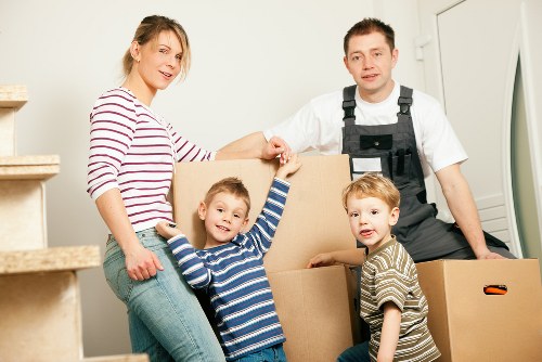 Student removals van for a move in Barnes