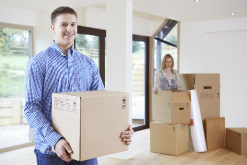 Families settling into a new home after a move in Barnes