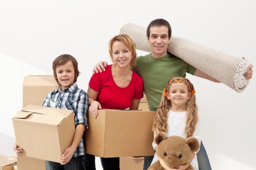 Customer booking a removal van service with written details