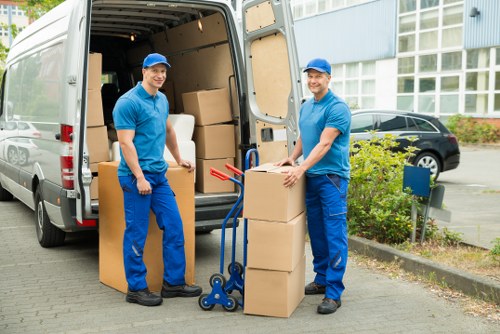 Man and van preparing for a residential move in Barnes